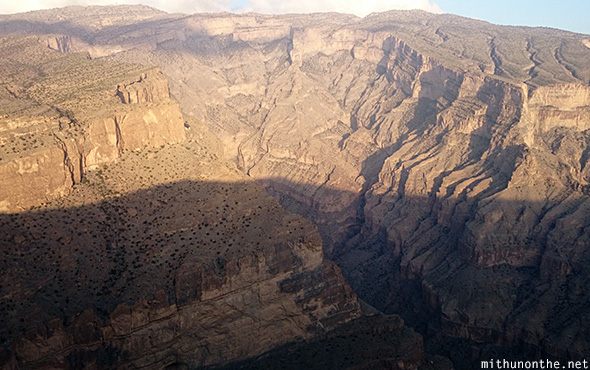 Jebel Shams highest mountain Oman
