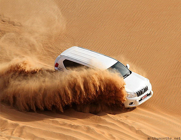 Dune bashing Oman desert