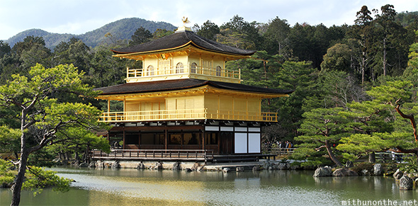 Kinakuji golden temple Kyoto Japan