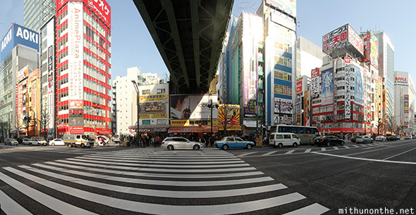 Akihabara road panorama Tokyo