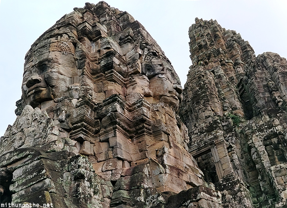 Bayon temple tower face