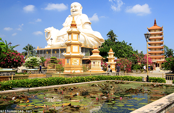 Laughing Buddha Vinh Trang pagoda Vietnam