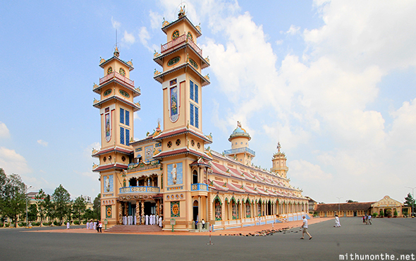 Cao Dai temple Tay Ninh Vietnam